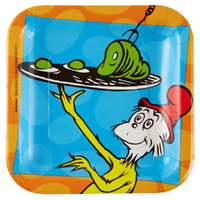 Dr Seuss Square Lunch Plates 8 Pack