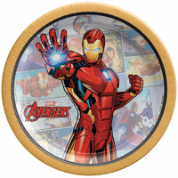 Marvel Avengers Powers Unite Iron Man Lunch Cake Dessert Plates 8 Pack