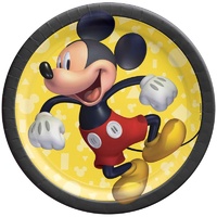 Mickey Mouse Forever Lunch Dessert Cake Plates 8 Pack