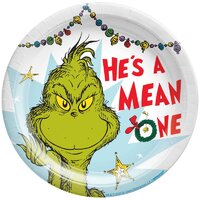 Christmas Dr Seuss The Grinch Paper Lunch Cake Dessert Plates 8 Pack
