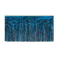 Blue Metallic Table Skirting 1-Ply 