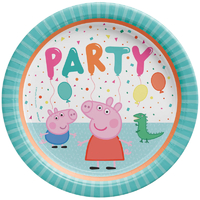 Peppa Pig Dinner Paper Plates 8 Pack