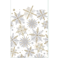Christmas Shining Snowflakes Paper Tablecover