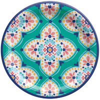 Boho Vibes Round Paper Dinner Plates 8 Pack