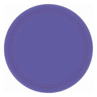 New Purple Paper Lunch Plates Round 20 Pack