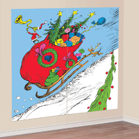 Christmas Dr Seuss The Grinch Scene Setter Backdrop