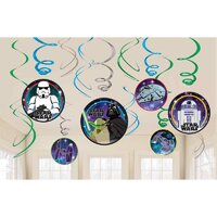 Star Wars Galaxy Swirl Value Pack Hanging Decorations x12