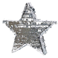 Star 2D Shape Silver Empty Foil Pinata