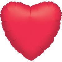 Valentine's Day Jumbo Heart Shaped Metallic Red Foil Balloon
