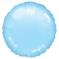 Metallic Pearl Pastel Blue Round Foil Balloon 