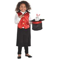 Magician Costume Kit Child Size Small 4-6 Years