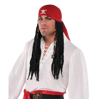 Pirate Bandana with Dreads - Adult Novelty Use
