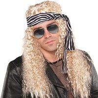 Wig Rock Star Kit Adult Costume Accessory