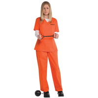 Inmate Women's Size 18-20 Halloween Costume 