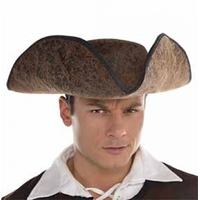 Pirate Ahoy Matey Hat Brown x1