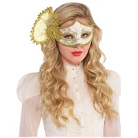 Parisian Gold Mask Costume Accessory x1