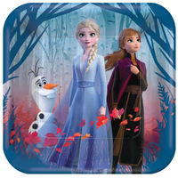 Disney Frozen 2 Square Paper Dinner Plates 8 Pack