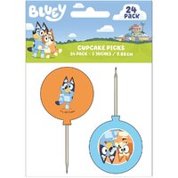 Bluey Cupcake Picks 24 Pack