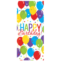 Happy Birthday Balloon Bash Paper Party Loot Treat Bags 12 Pack