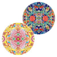 Catalina Round Paper Lunch Dessert Cake Plates 8 Pack