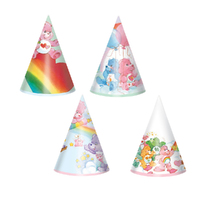 Care Bears Mini Party Cone Hats 8 Pack
