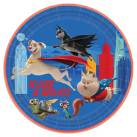 DC Super Hero Pets Paper Dinner Plates 8 Pack