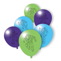 Buzz Lightyear Latex Balloons 6 Pack