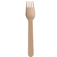 Natural Wooden Fork 20Pk