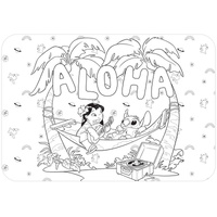 Lilo & Stitch Colour In Placemat 8 Pack