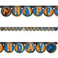 Nerf Happy Birthday Letter Banner