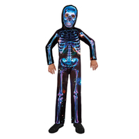 Halloween Neon Skeleton Boys Costume 3-4 Years
