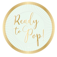 Baby Shower Ready To Pop Paper Dinner Plates 8 Pack
