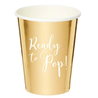Baby Shower Ready To Pop Paper Cups 8 Pack