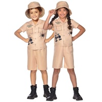 Outback Hunter Costume Hat Shorts & Shirt 8-10 Years