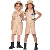 Zoo Keeper Costume Hat, Shorts & Shirt 4-6 Years