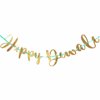 Happy Diwali Festival Of Lights Hanging Letter Banner Decoration  