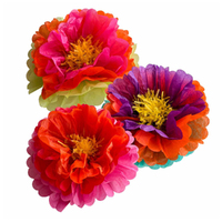 Diwali Festival Of Lights Fluffy Flowers Table Decorations 3 Pack