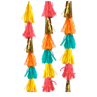 Diwali Festival Of Lights Tassel Paper & Foil Hanging Garland Decoration