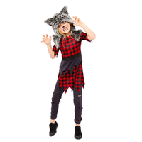 Halloween Miss Hungry Howler Costume Girls 6-8 Years