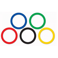 Olympic Rings Cutout Decorations Assorted 15 Pack