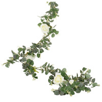Botanical Wedding Eucalyptus & White Flower Garland