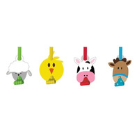 Farmhouse Barnyard Fun Blowouts with Medallions 8 Pack