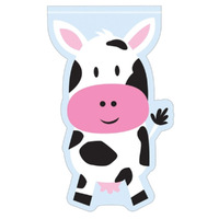 Farmhouse Barnyard Shaped Plastic Loot Bags 12 Pack