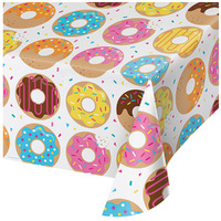 Donut Time Plastic Tablecover 