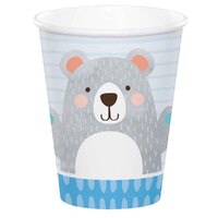 1st Birthday Bear Paper Cups 8 Pack