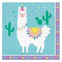 Llama Party Lunch Napkins 16 Pack