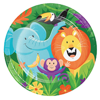 Jungle Safari Paper Dinner Plates 8 Pack