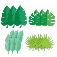 Dinosaur Party Leaf Cutouts 12 Pack