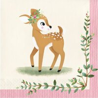  Deer Little One Lunch Napkins 16 Pack