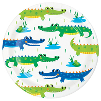Alligator Party Paper Lunch Plates 8 Pack